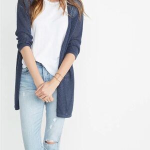Marine Layer Remy Open-Front Crochet Cardigan